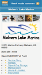 Mobile Screenshot of melvernlakemarina.com